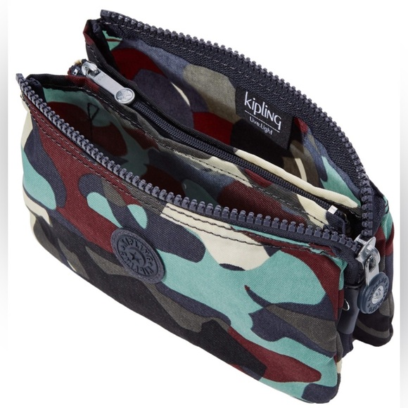 Kipling Camouflage Wristlet Pouch - Picture 1 of 8